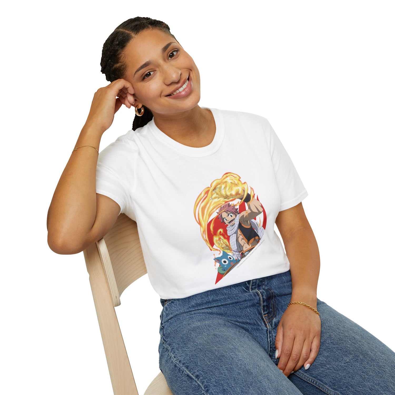 FAIRY TAIL - "Natsu &amp; Happy in Flames" T-shirt