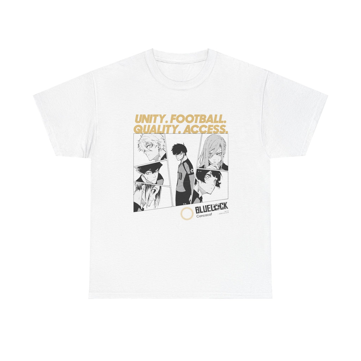 BLUE LOCK x Concacaf - "4 Values" T-shirt – official Blue Lock x Concacaf licensed merch