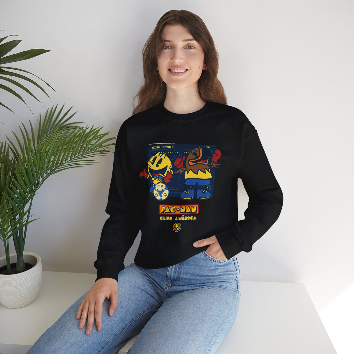 Club América x PAC-MAN - Sweatshirt – official Club América x PAC-MAN licensed merch (view 3)