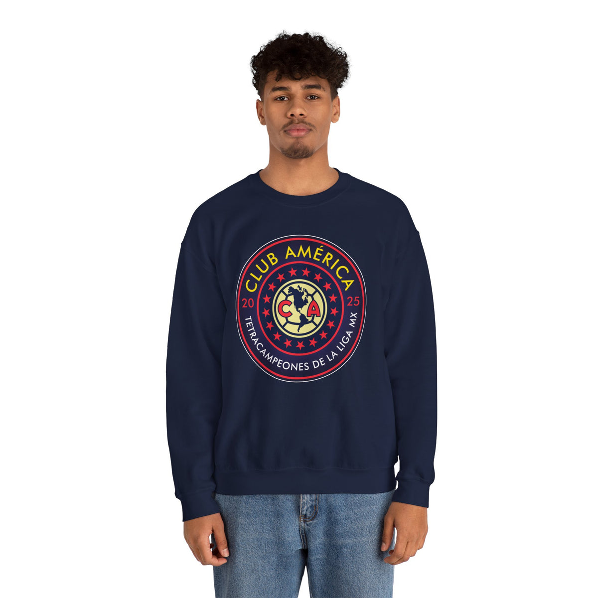 Club América — 17 four-time champion Unisex Heavy Blend™ Crewneck Sweatshirt – official Club América licensed merch (view 10)