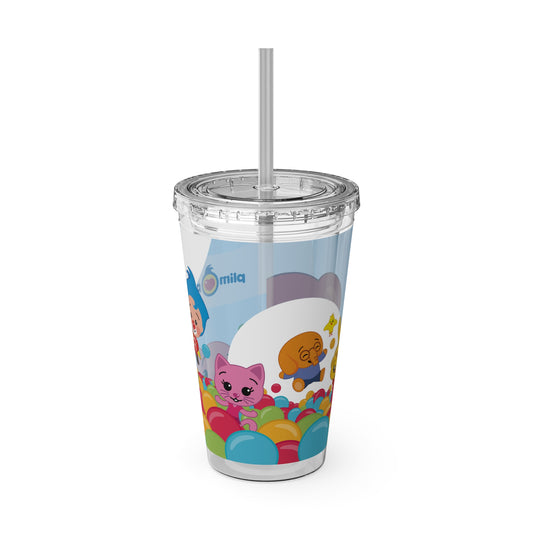 Sunsplash Tumbler with Straw, 16oz