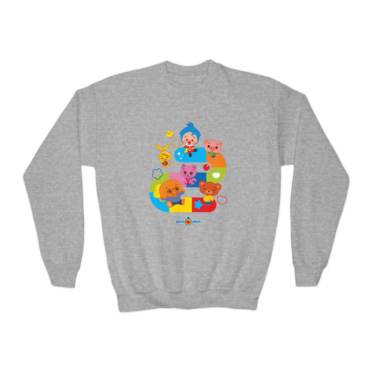 Plim Plim Sudadera Juvenil de Cuello Redondo Juego