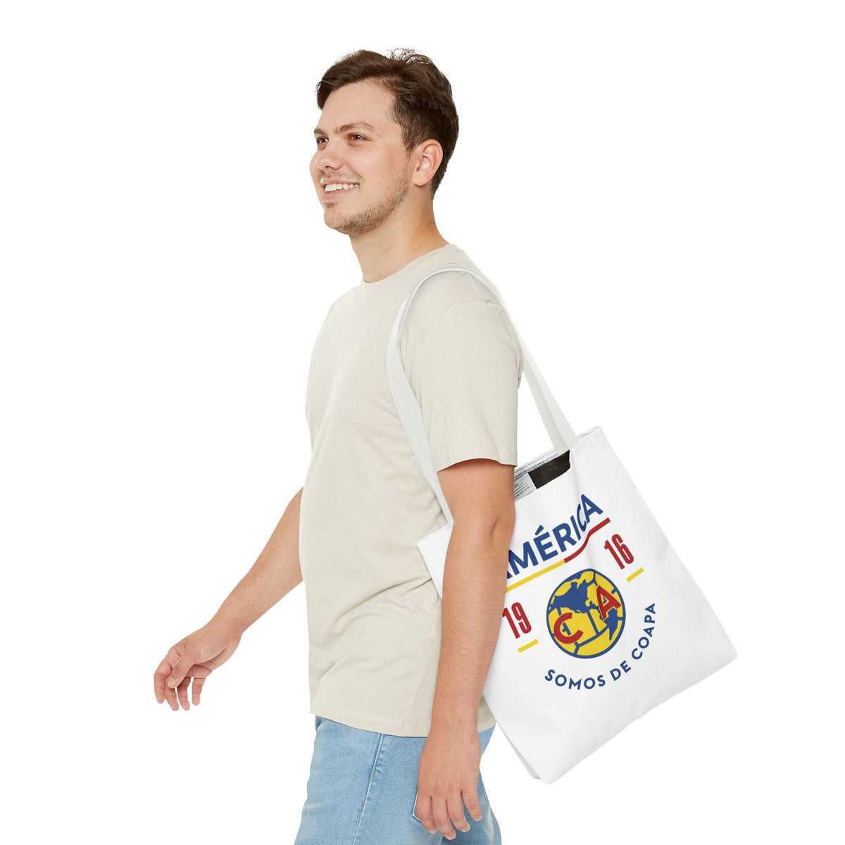 Club América Tote Bag - Retro Mexican Soccer Fan Collection – official Club América licensed merch (view 2)