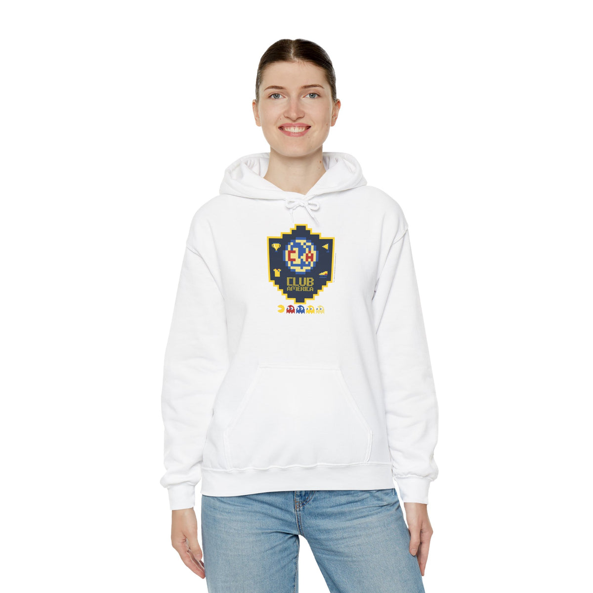 Club América x PAC-MAN - Hooded Sweatshirt – official Club América x PAC-MAN licensed merch