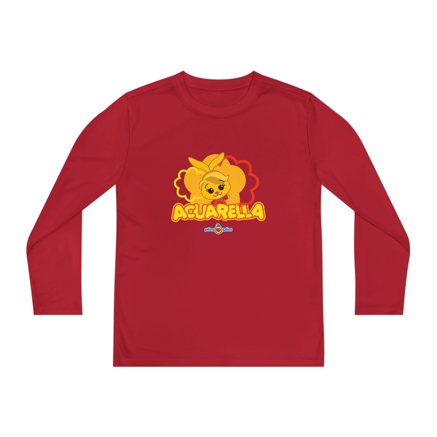 Plim Plim Camiseta Juvenil Manga Larga Acuarella