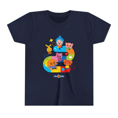 Plim Plim Camiseta Juvenil de Manga Corta Juego
