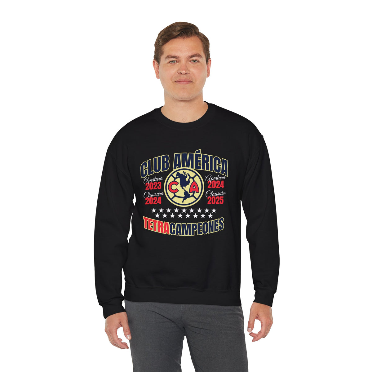 Club América — 17 four-time champion Unisex Heavy Blend™ Crewneck Sweatshirt – official Club América licensed merch
