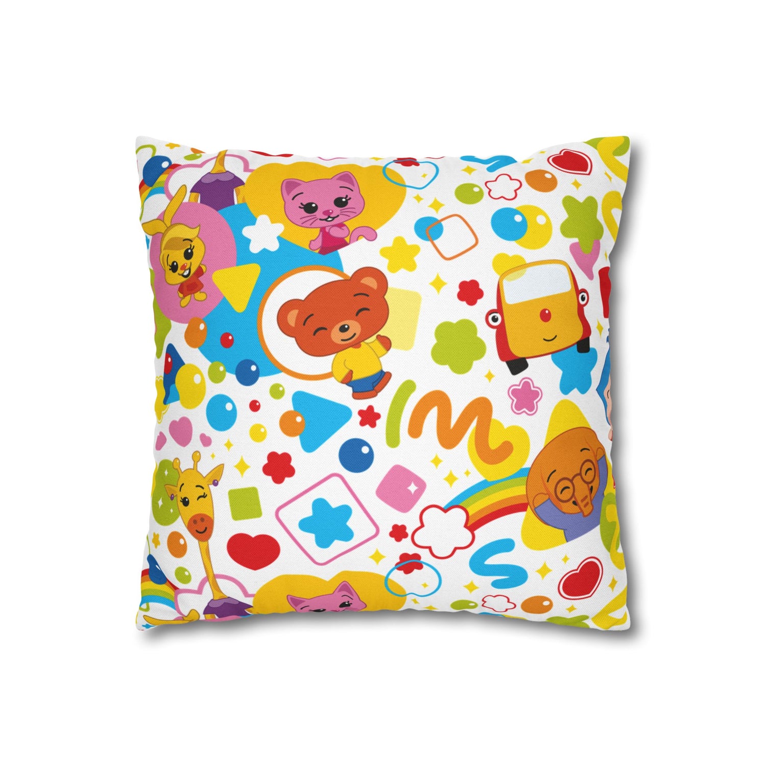 Spun Polyester Square Pillowcase