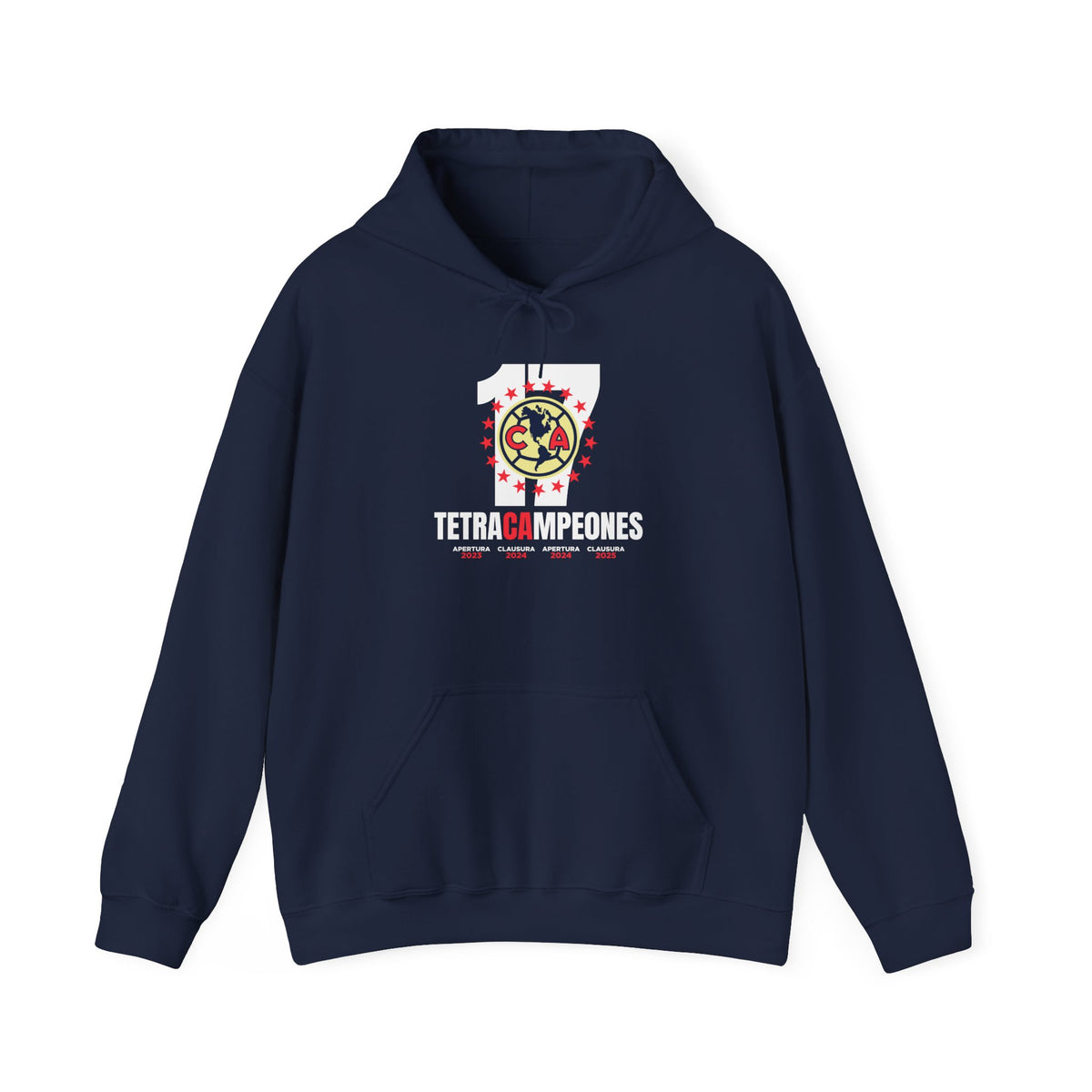Club América — 17 four-time champion Unisex Heavy Blend™ Hooded Sweatshirt – official Club América licensed merch (view 3)