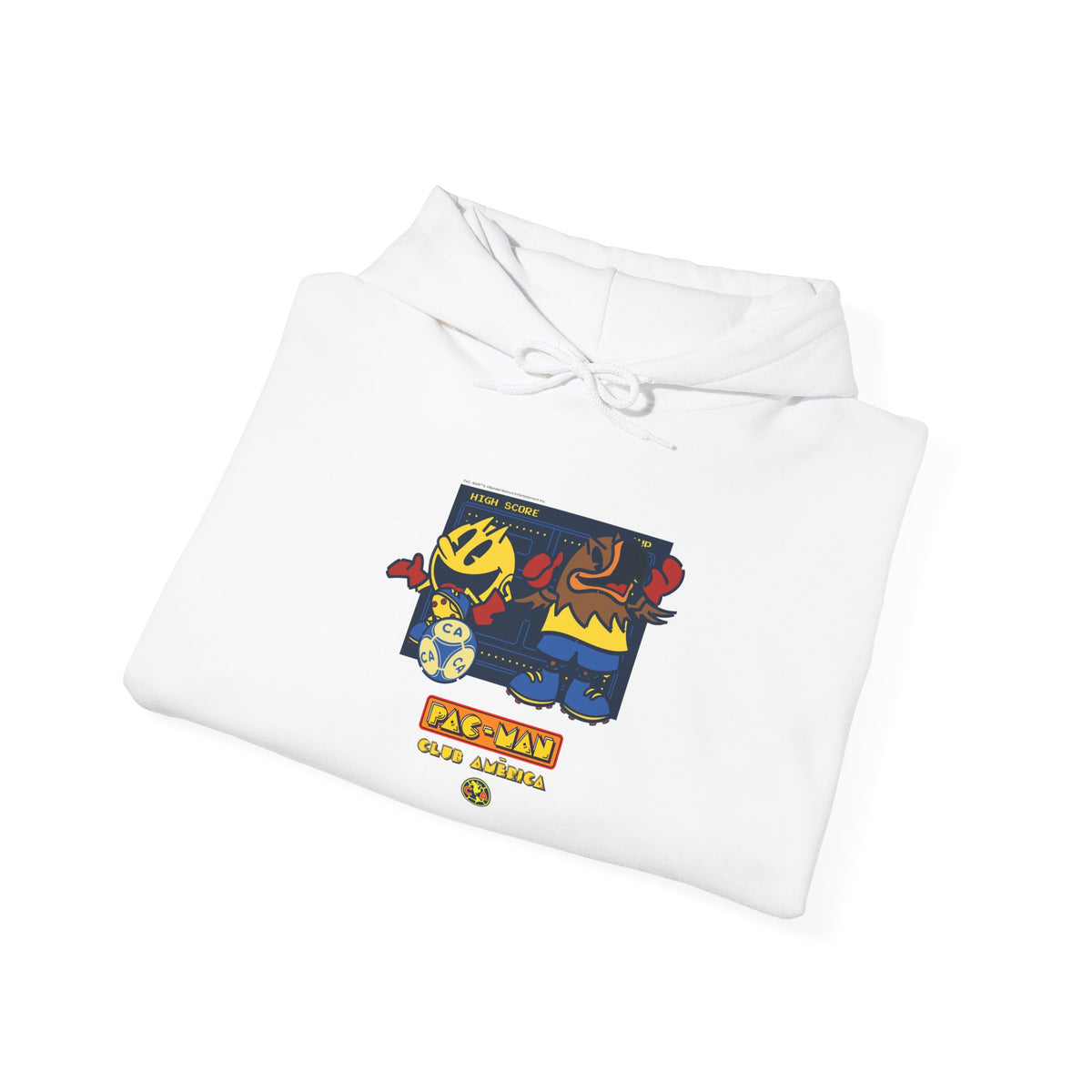 Club América x PAC-MAN - Hooded Sweatshirt – official Club América x PAC-MAN licensed merch (view 4)