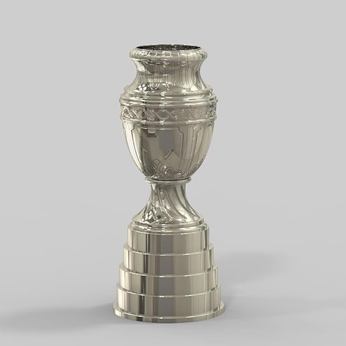 Official Copa America Trophy Replic 12cm: Authentic, Collectibles for Dedicated Fans, Featuring Limited Edition Releases and Exclusive Memorabilia, Silver