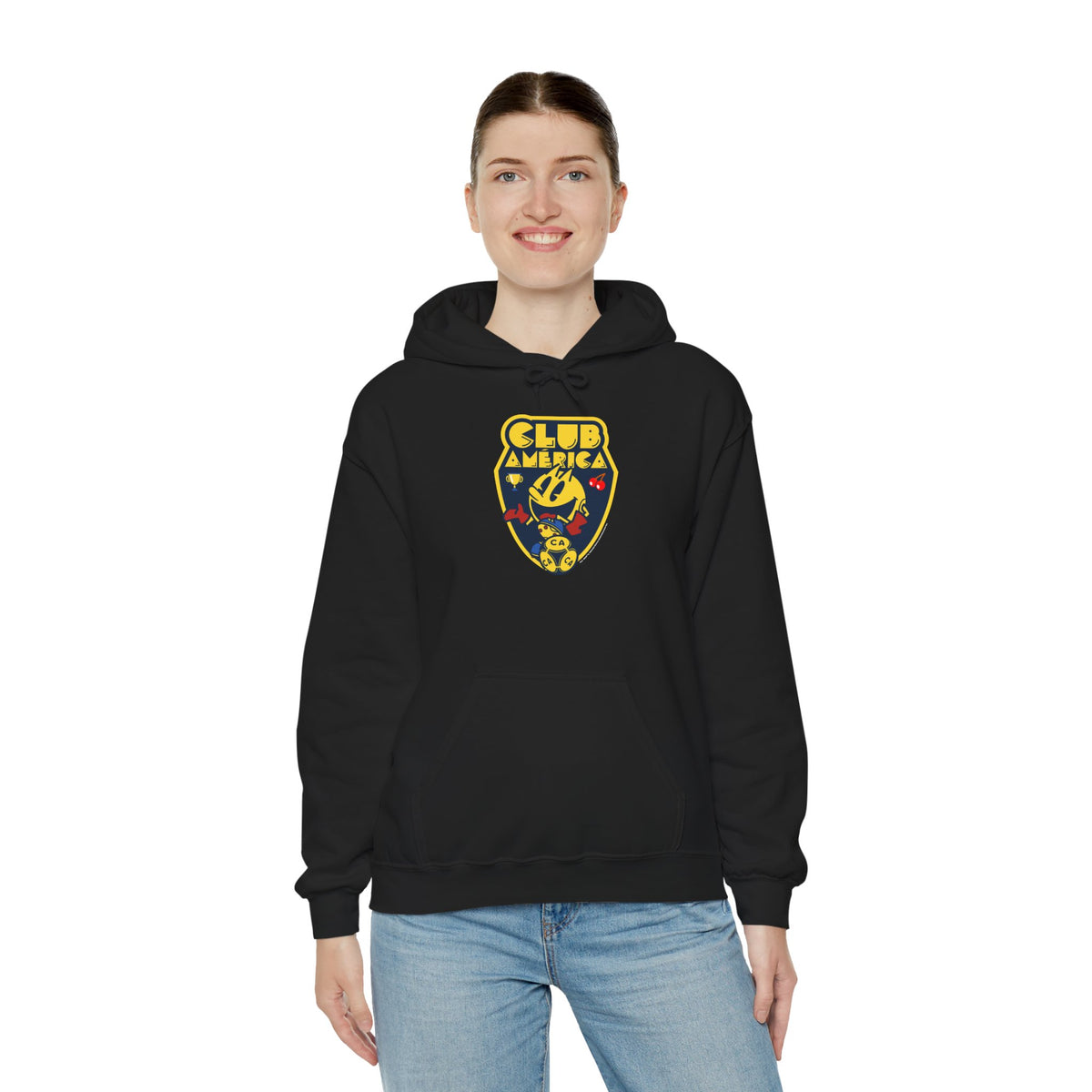 Club América x PAC-MAN - Hooded Sweatshirt – official Club América x PAC-MAN licensed merch