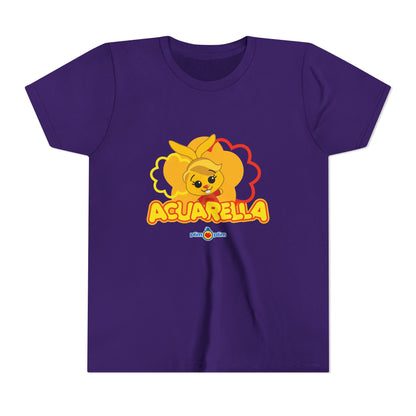Plim Plim Camiseta Juvenil de Manga Corta Acuarella