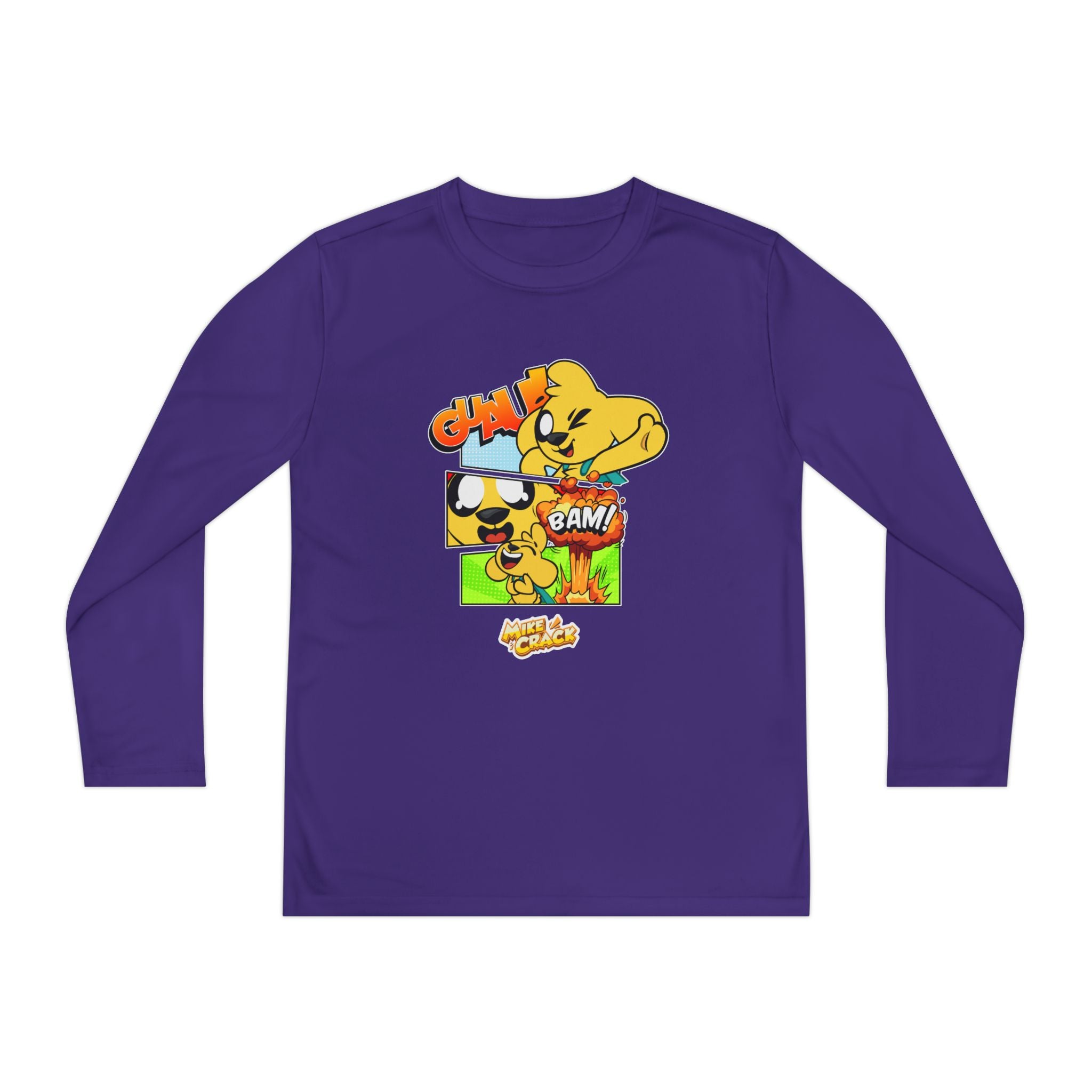 Camiseta deportiva juvenil de manga larga Mikecrack 