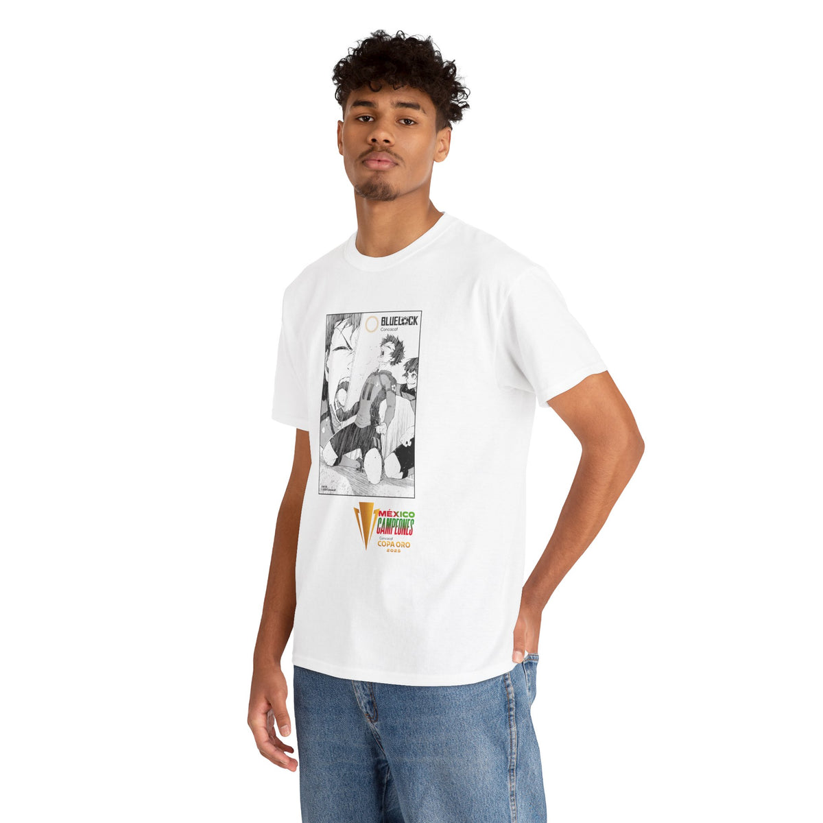 Concacaf x BLUE LOCK - "Mexico Champions Gold Cup 2025" T-shirt Tee – Where Soccer Meets – official Blue Lock x Concacaf licensed merch (view 2)