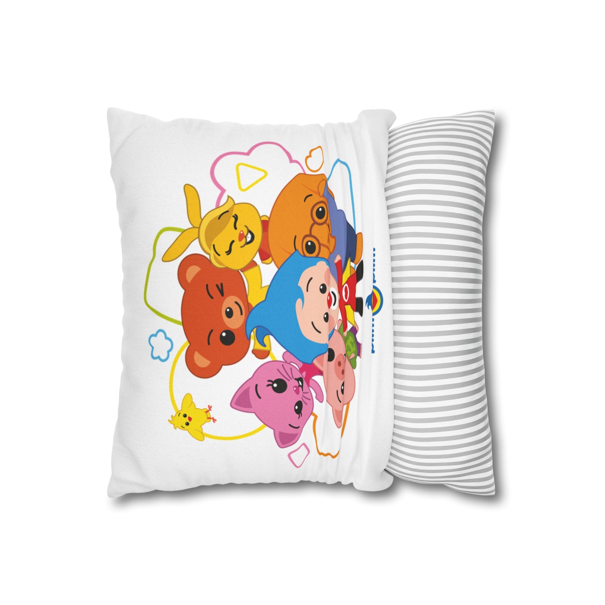Spun Polyester Square Pillowcase