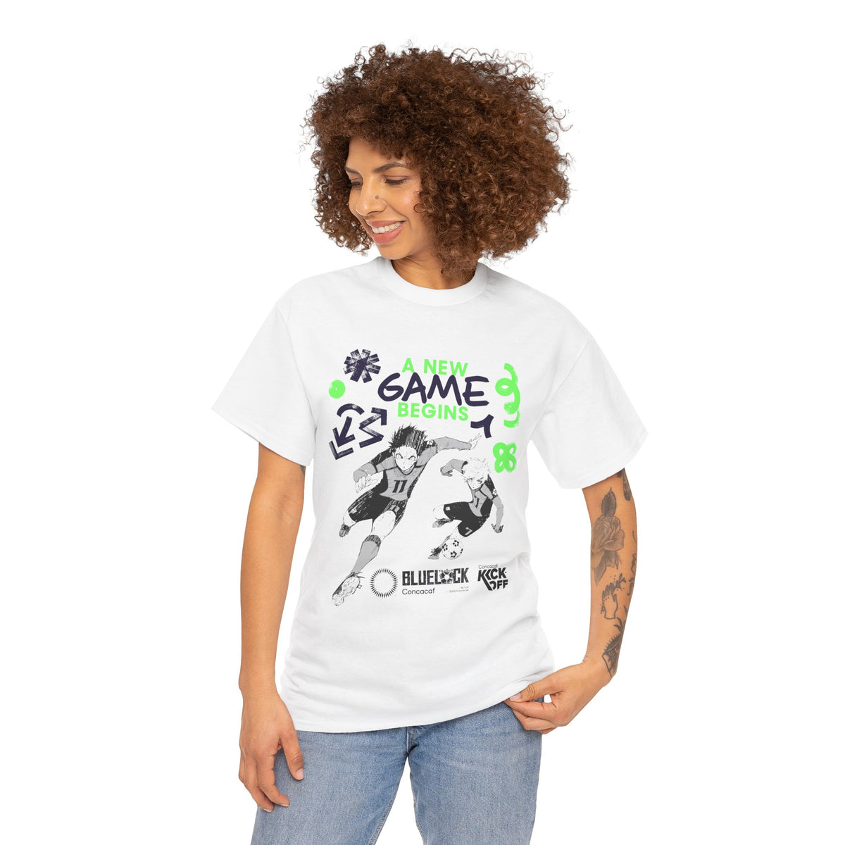 Concacaf x BLUE LOCK - Isagi & Nagi in Kick Off Tee – Where Soccer Meets Anime! – official Blue Lock x Concacaf licensed merch (view 3)