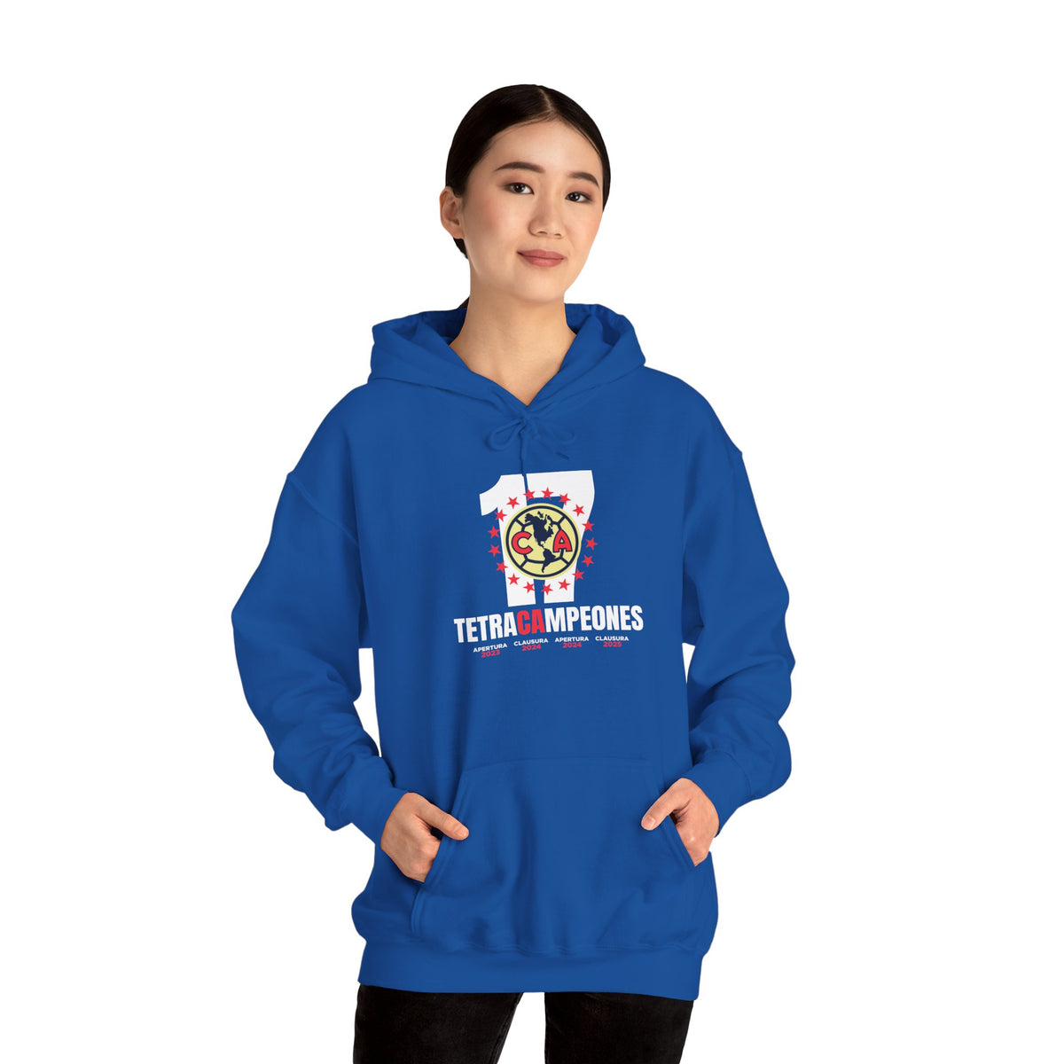 Club América — 17 four-time champion Unisex Heavy Blend™ Hooded Sweatshirt – official Club América licensed merch (view 11)