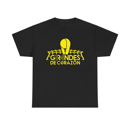 Club America Unisex Tee - Campeon Grandes de Corazon Negro y Azul
