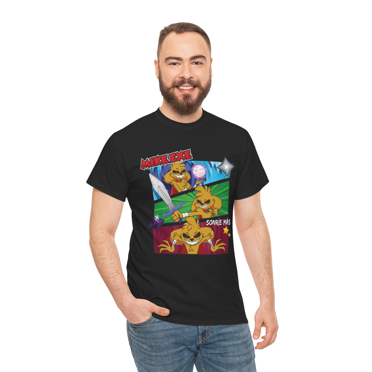 Mikecrack - Playera unisex de algodón grueso - Ropa oficial