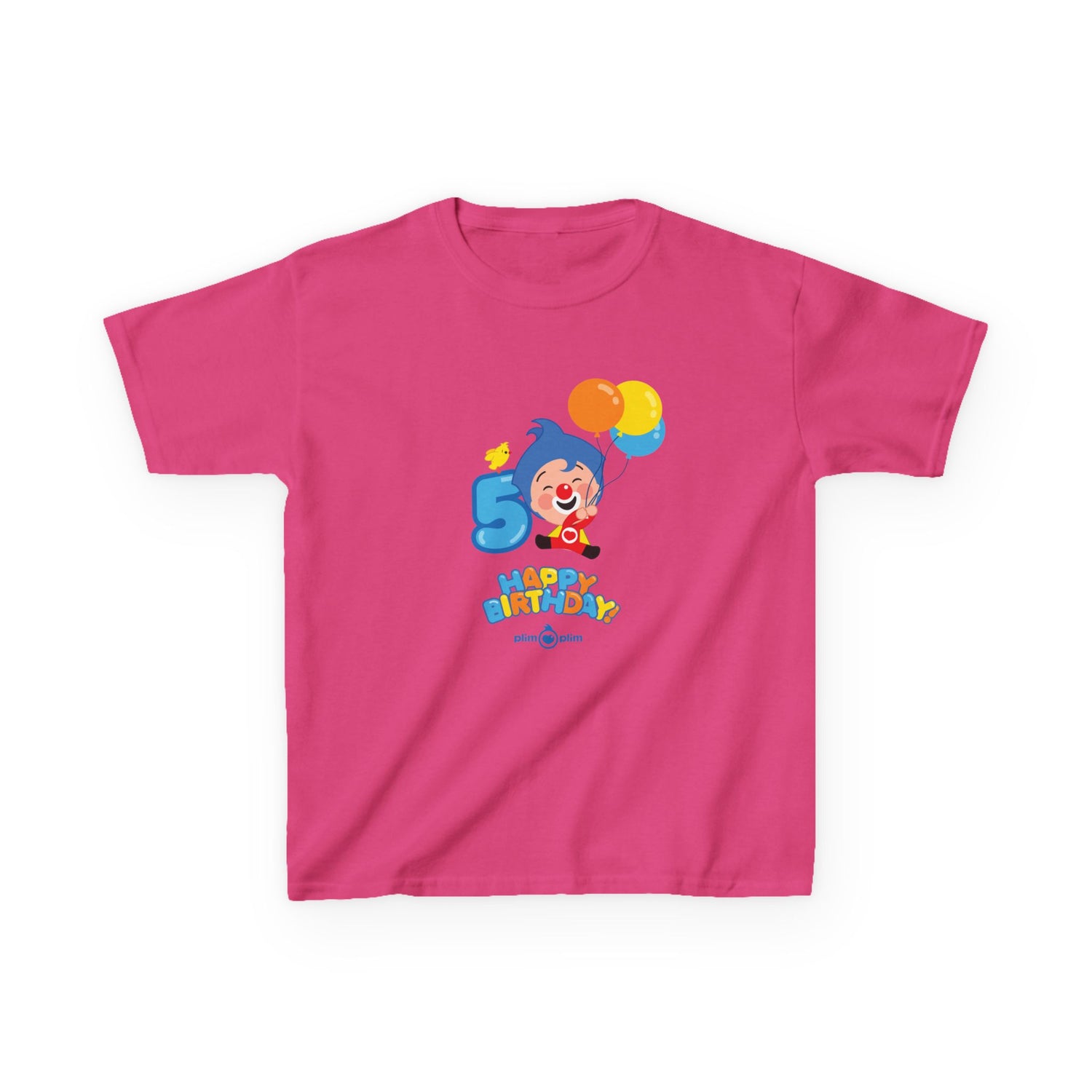 Plim Plim Camiseta para Niños de Algodón Grueso Cumple 5