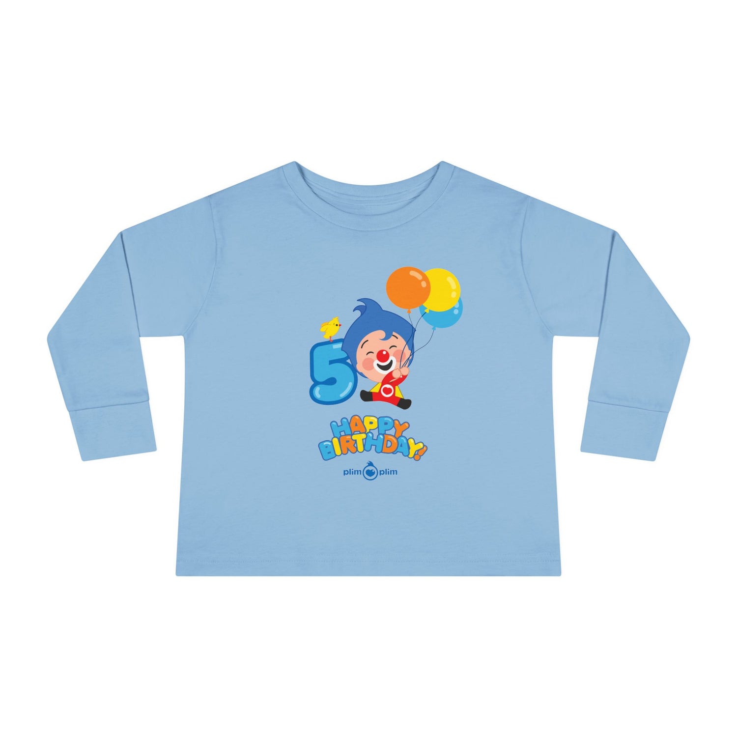 Plim Plim Camiseta Manga Larga de Niños Cumple 5