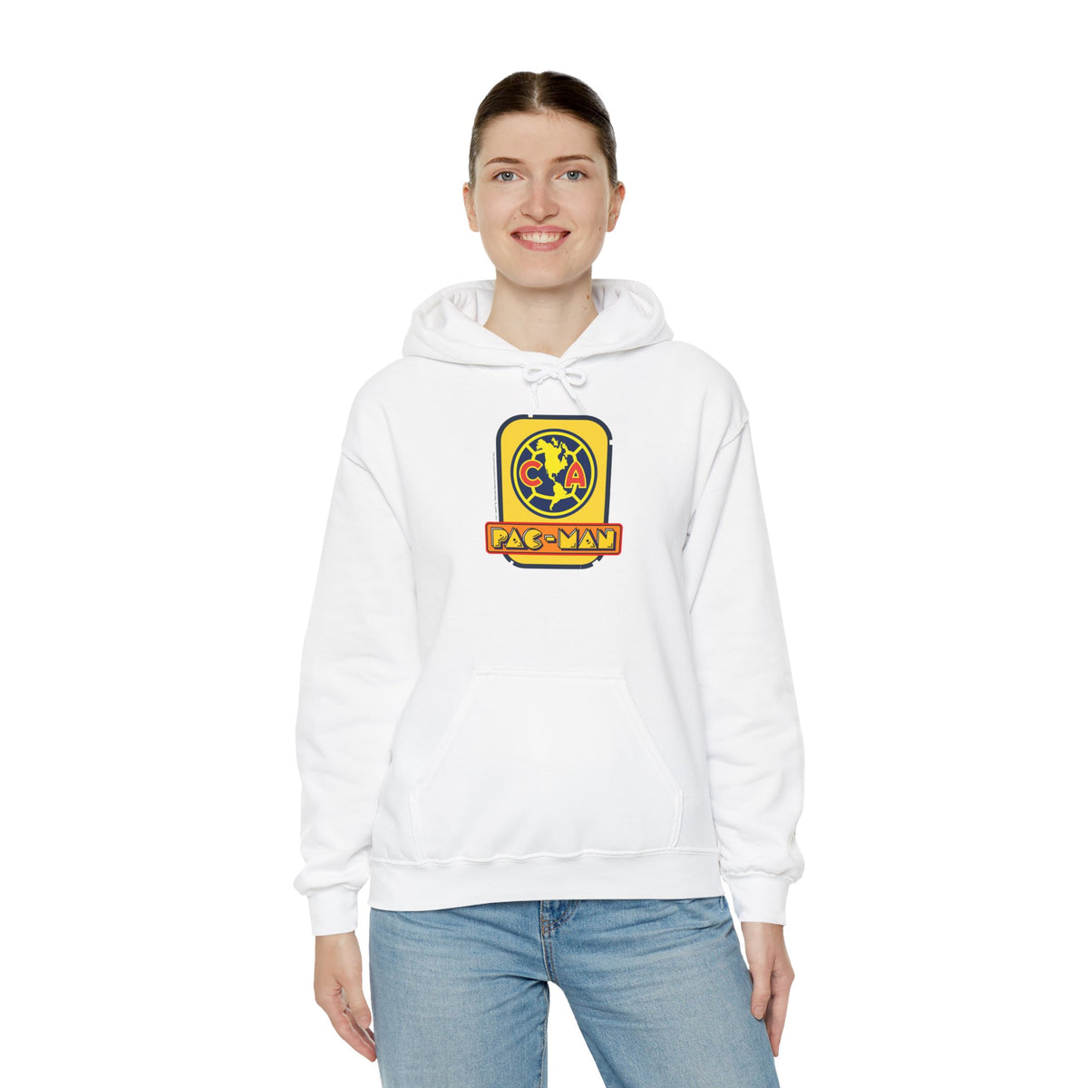Club América x PAC-MAN - Hooded Sweatshirt – official Club América x PAC-MAN licensed merch