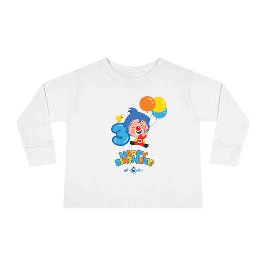 Plim Plim Camiseta Manga Larga de Niños Cumple 3