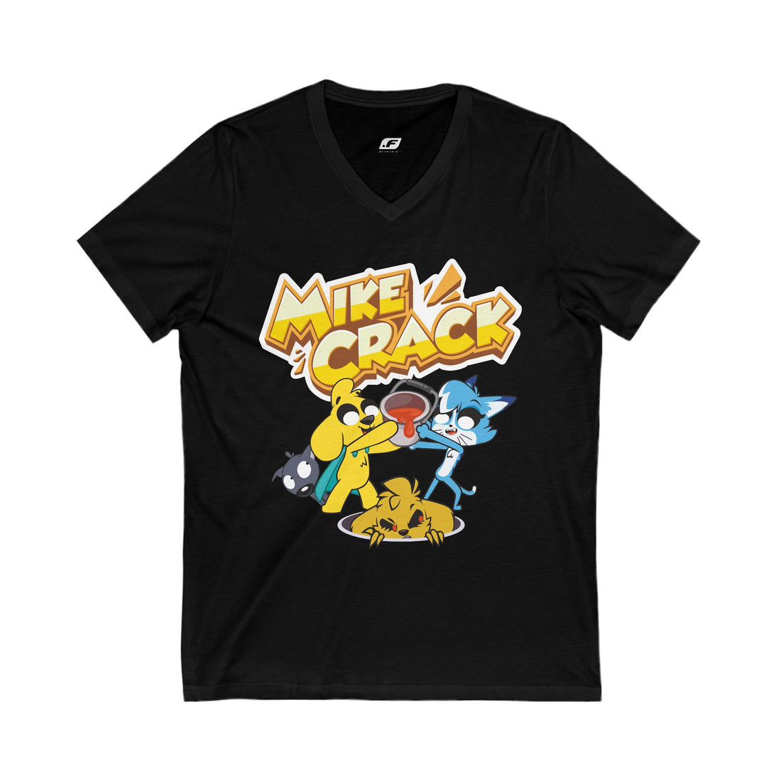Camiseta unisex con cuello en V Mikecrack 