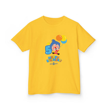 Plim Plim Camiseta para Niños de Algodón Grueso Cumple 5
