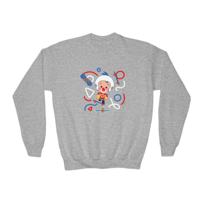 Plim Plim Sudadera Juvenil de Cuello Redondo Patineta