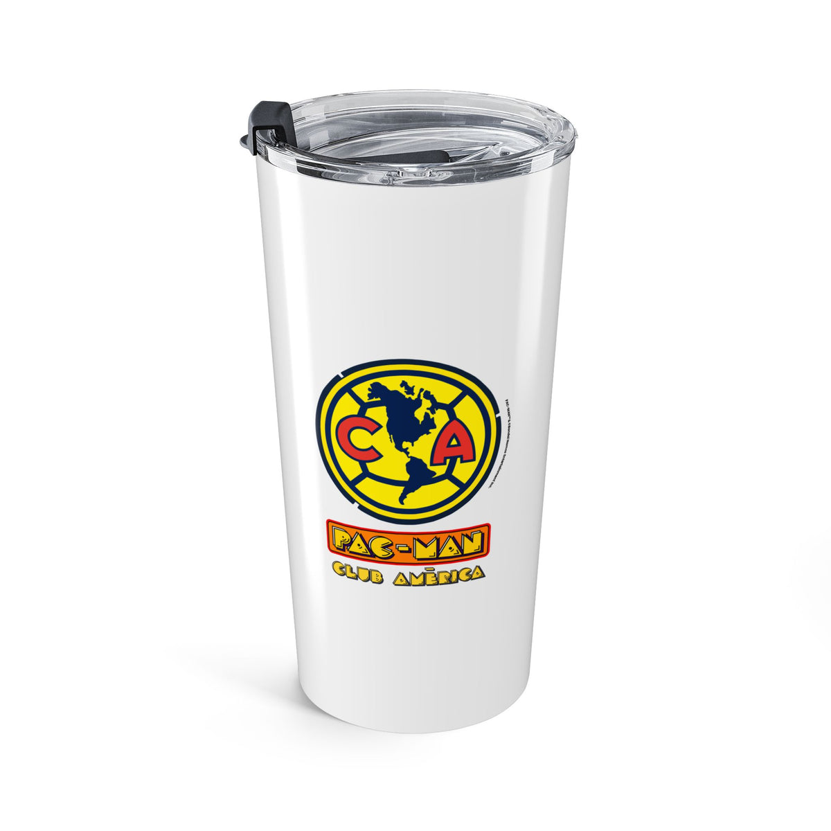 Club América x PAC-MAN Tumbler 20oz – official Club América x PAC-MAN licensed merch (view 4)