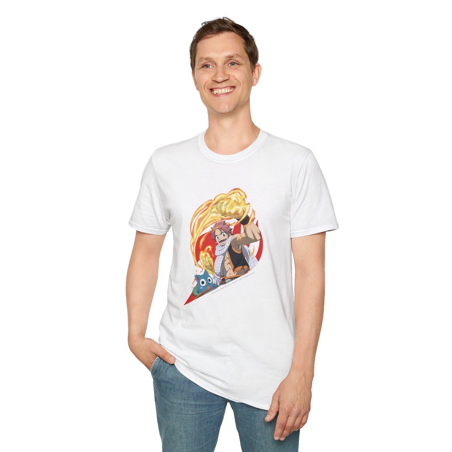FAIRY TAIL - "Natsu &amp; Happy in Flames" T-shirt