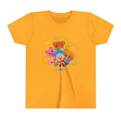 Plim Plim Camiseta Juvenil de Manga Corta Amigos