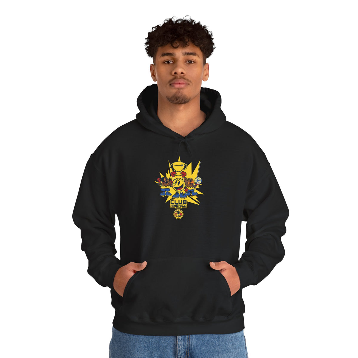 Club América x PAC-MAN - Hooded Sweatshirt – official Club América x PAC-MAN licensed merch