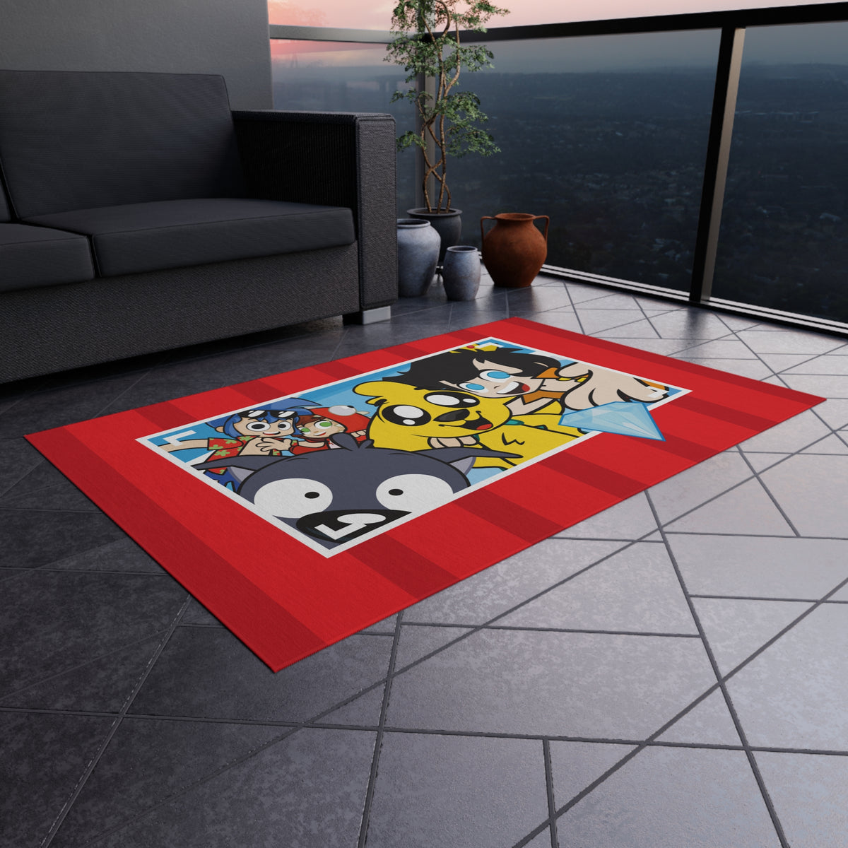 Mikecrack Outdoor Rug
