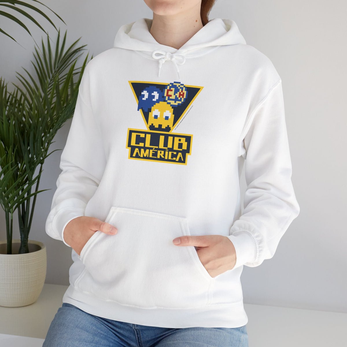 Club América x PAC-MAN - Hooded Sweatshirt – official Club América x PAC-MAN licensed merch (view 2)