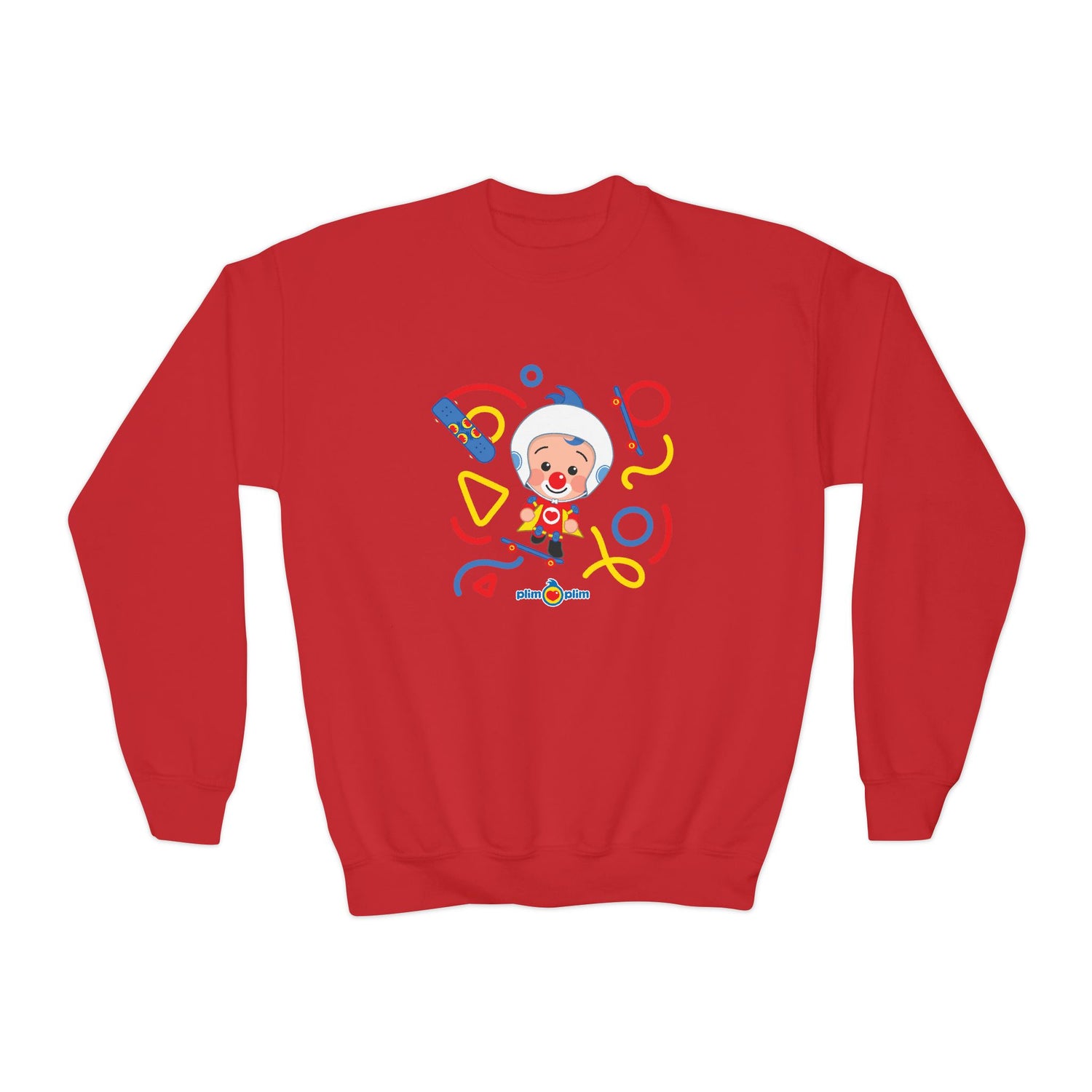 Plim Plim Sudadera Juvenil de Cuello Redondo Patineta