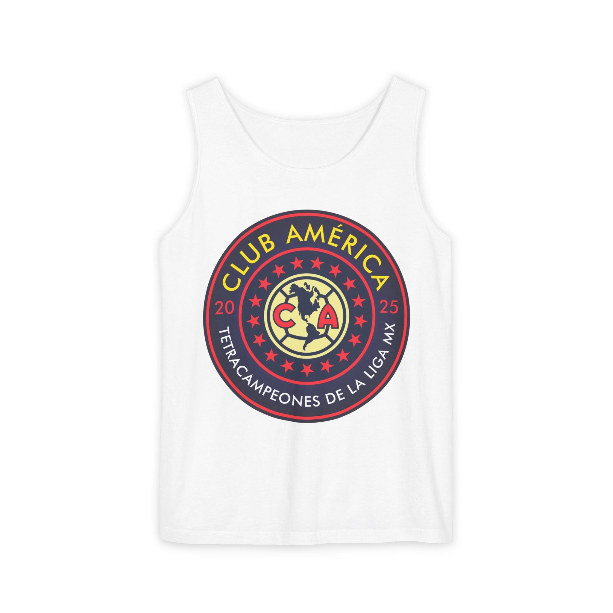 Club América Tetracampeones Tank Top Collection - Unisex Garment-Dyed Shirt