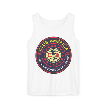 Club América Tetracampeones Tank Top Collection - Unisex Garment-Dyed Shirt