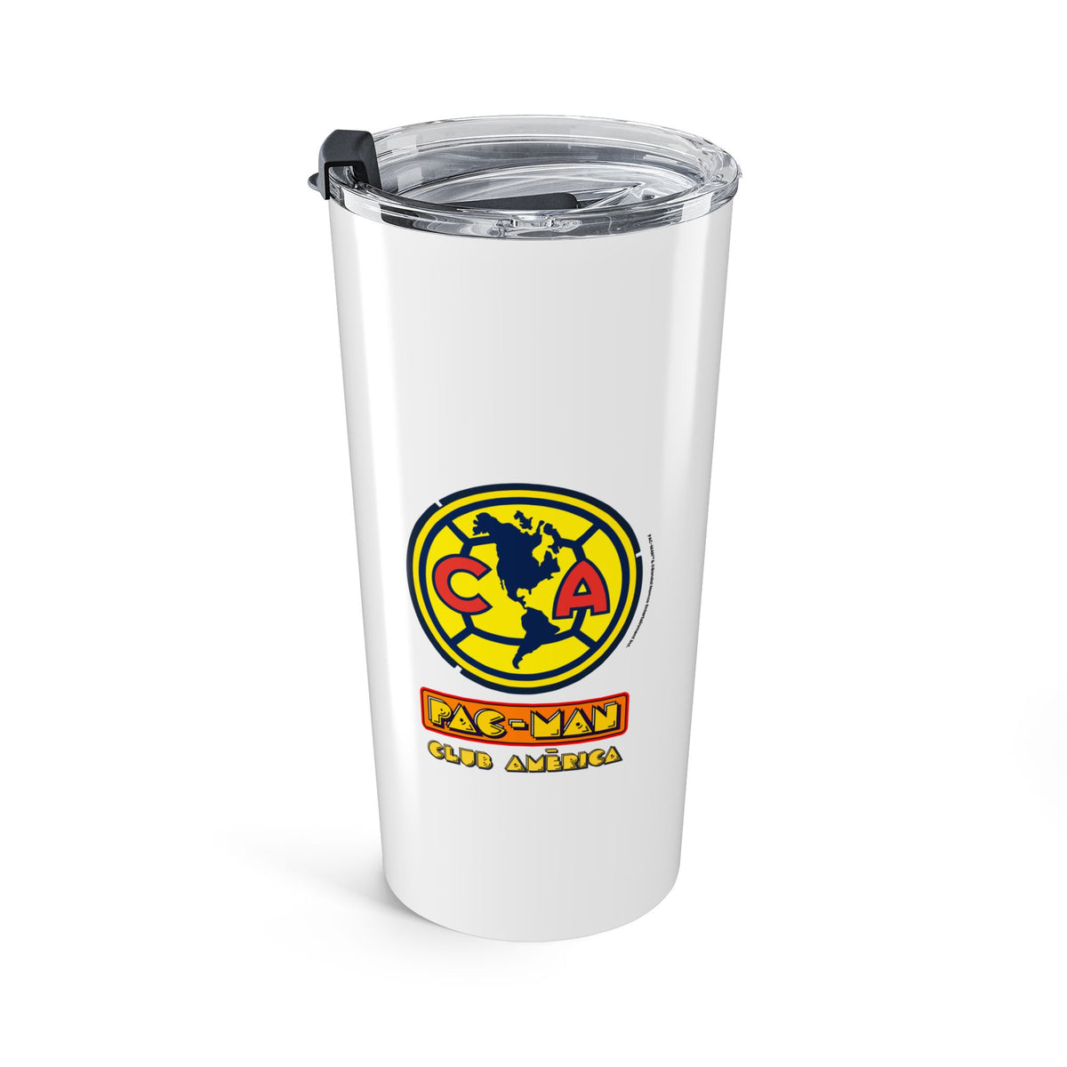 Club América x PAC-MAN Tumbler 20oz – official Club América x PAC-MAN licensed merch (view 4)