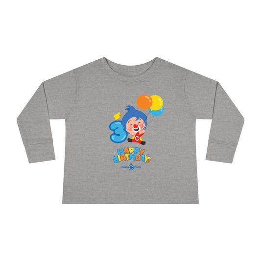 Plim Plim Camiseta Manga Larga de Niños Cumple 3