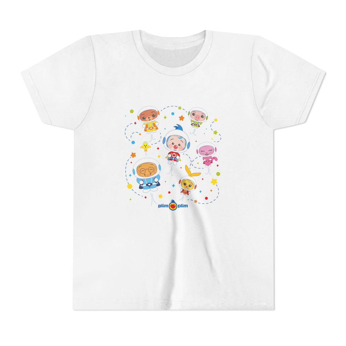 Plim Plim Camiseta Juvenil de Manga Corta Astronautas