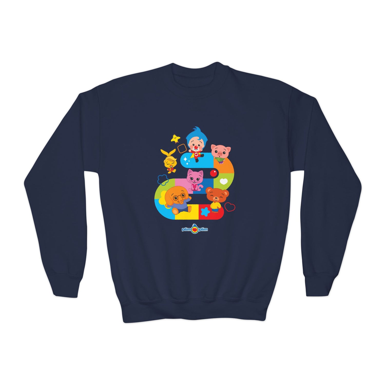 Plim Plim Sudadera Juvenil de Cuello Redondo Juego