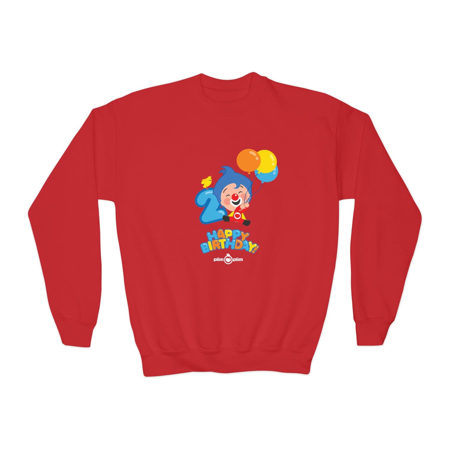 Plim Plim Sudadera Juvenil de Cuello Redondo Cumple 2