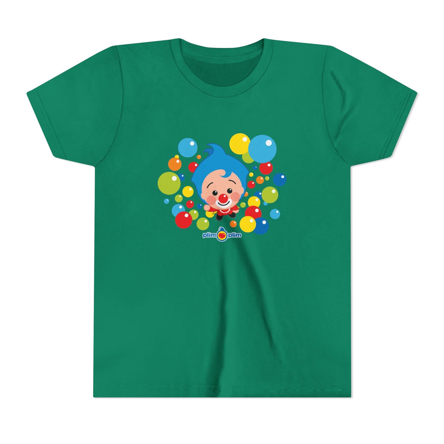 Plim Plim Camiseta Juvenil de Manga Corta Burbujas