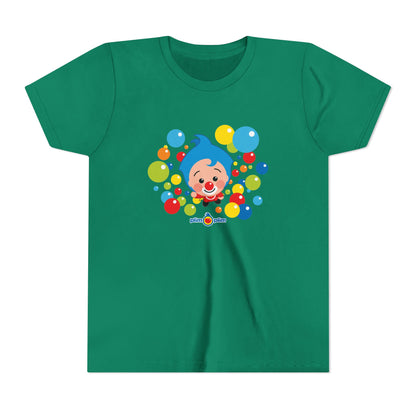 Plim Plim Camiseta Juvenil de Manga Corta Burbujas