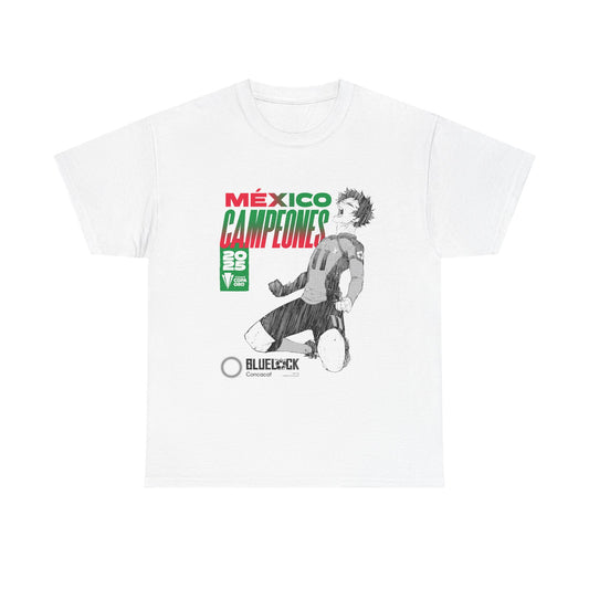 Concacaf  x BLUE LOCK- "Mexico Champions Gold Cup 2025" T-shirt – Where Soccer Meets Anime!
