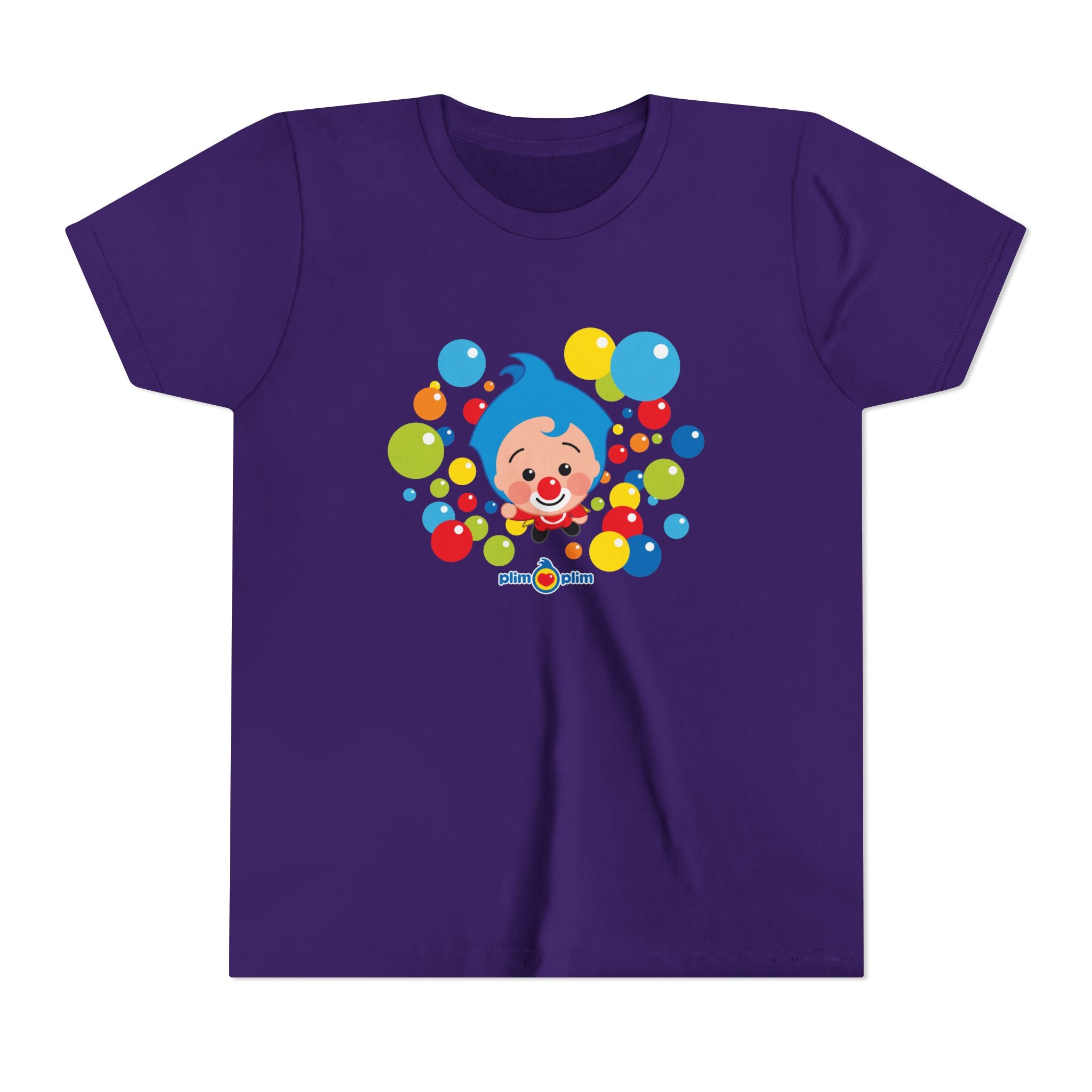 Plim Plim Camiseta Juvenil de Manga Corta Burbujas