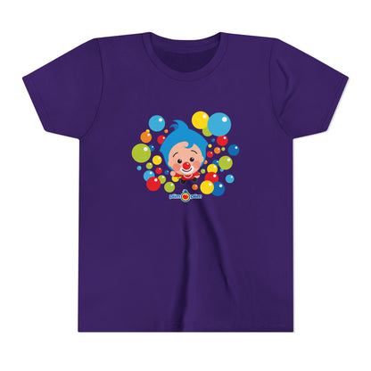 Plim Plim Camiseta Juvenil de Manga Corta Burbujas